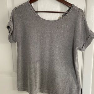 Christian Soriano Striped Button Back Shirt